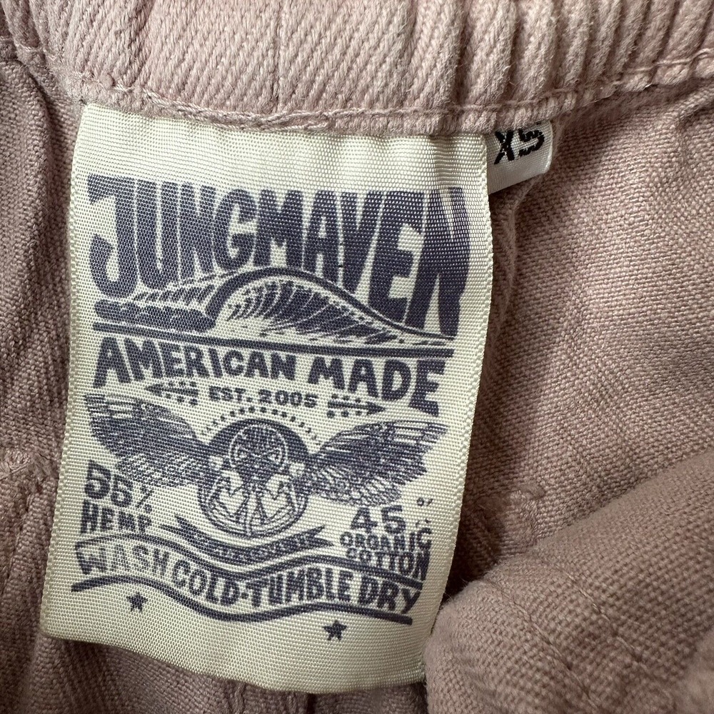 Jungmaven Ocean Pants Womens XS‎ Pink Elastic Waist Pull On Hemp Organic Cotton - Picture 6 of 13